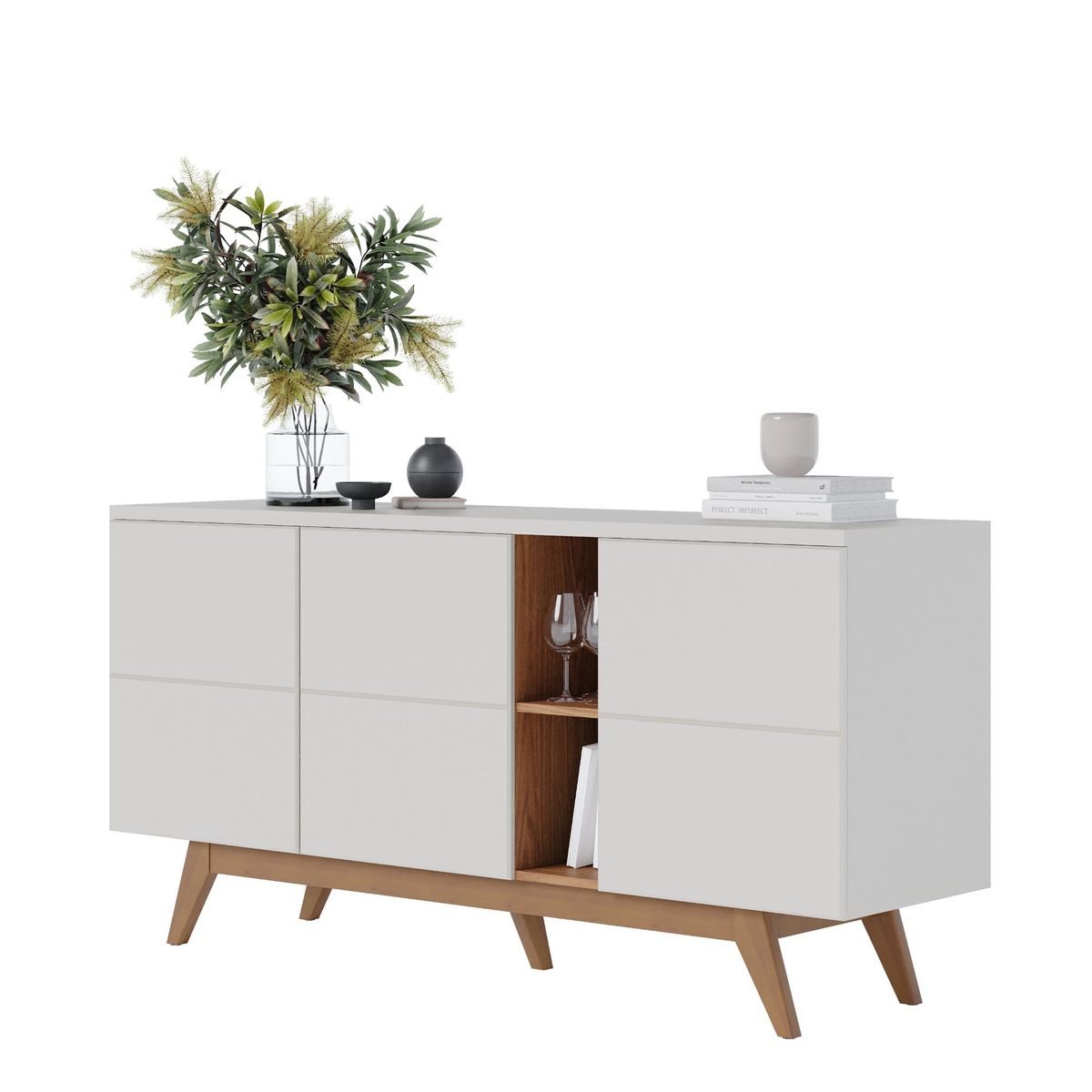 TAHUARI - Buffet Concepcion off white Freijo