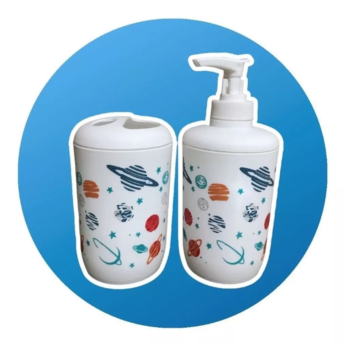 GENERICO - Dispensador Jabon Shampoo Baño Ducha Niños 2 Piezas Platillo