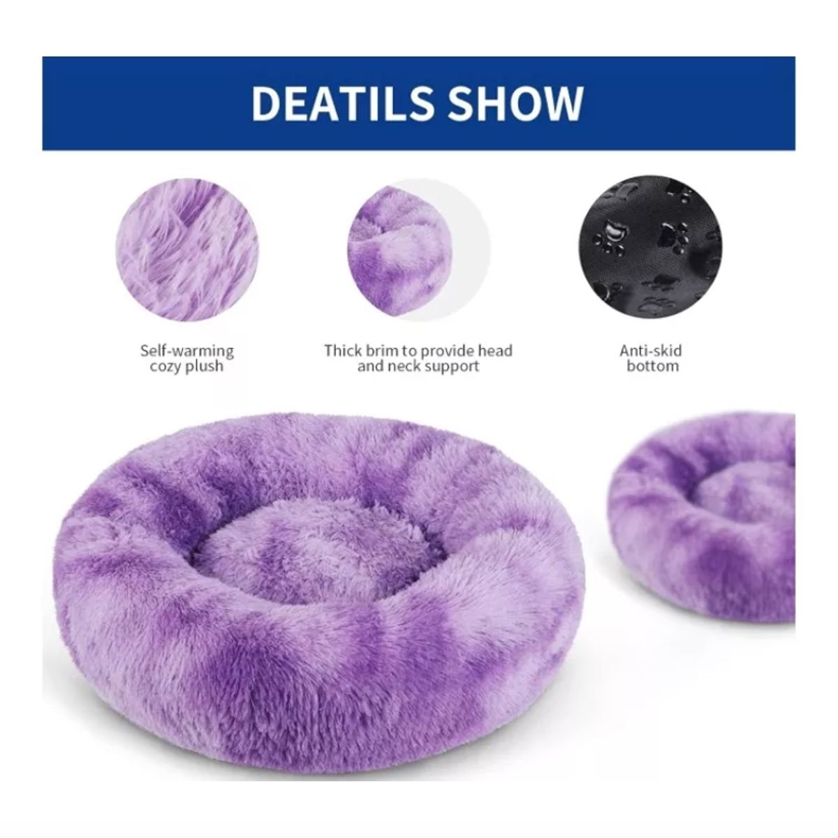 GENERICO - Cama Perro Antiestres Cama Suave Gato Grande Mascotas