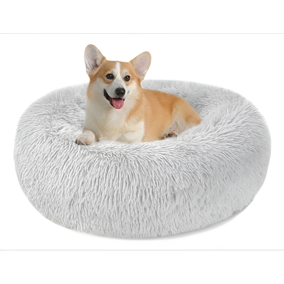 CRUSEC - Cama De Felpa Para Perros De Raza Grandes 100cm De Diámetro