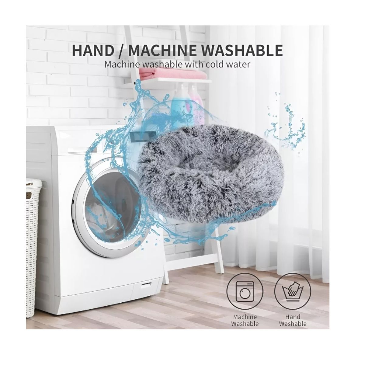 GENERICO - Cama Perro Antiestres Cama Suave Gato Cama Grande Mascotas