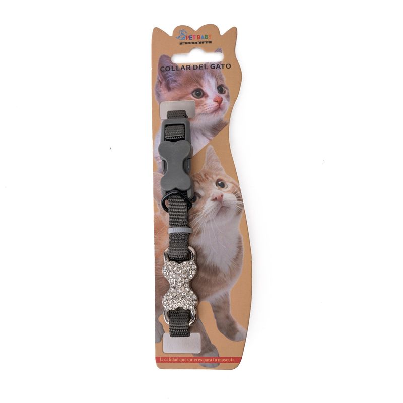 CHINITOWN - Collar de Gato Gris Chinitown