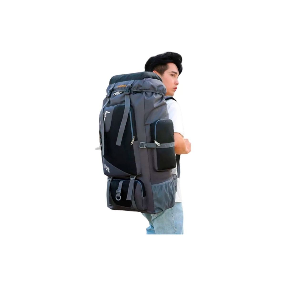 GENERICO - Mochila Bolso Impermeable Camping Trekking Y Viajes D 90ltrs