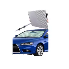 GENERICO - Sombrilla Parasol Plegable Cortina Retractil Quitasol Auto