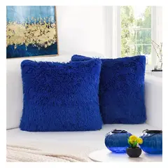GENERICO - Funda Cojines Decorativo Cojin Peludos Variedad Colores