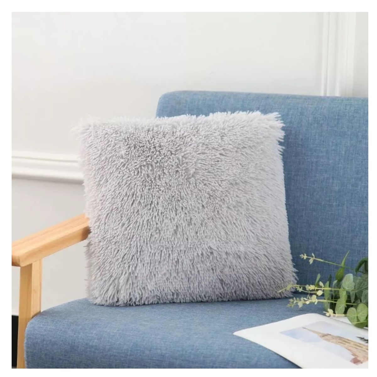 GENERICO - Funda Cojines Decorativo Cojin Peludos