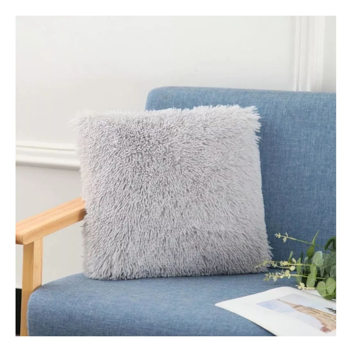 GENERICO - Funda Cojines Decorativo Cojin Peludos