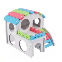 GENERICO - Casa Hamster Roedores Arcoiris 14 X13 Cm