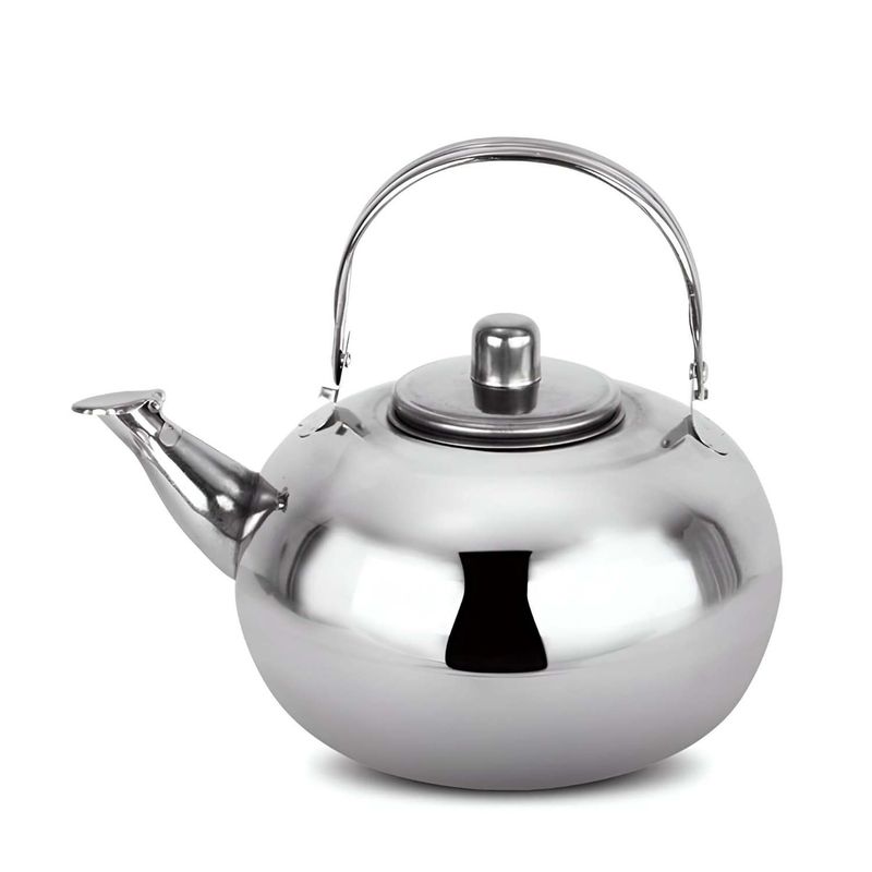 GENERICO - Hervidor de Té con Infusor de Acero y Base Plana 16 cm