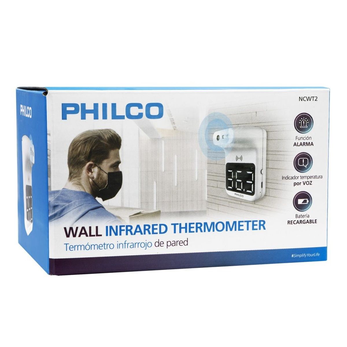 PHILCO - Termometro Infrarrojo Pared Philco NCWT2