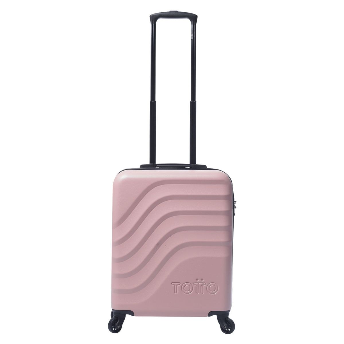 TOTTO - Maleta de cabina / Carry On Talla S Rigida Rosada Ruedas 360