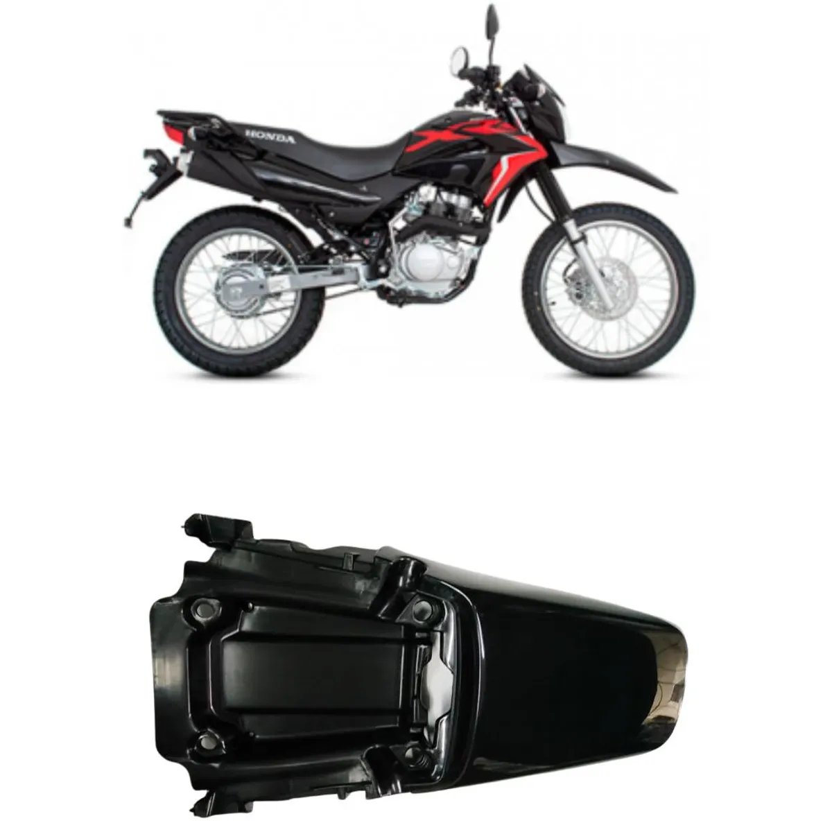 GENERICO - Cola Tapabarro Trasero XR150L