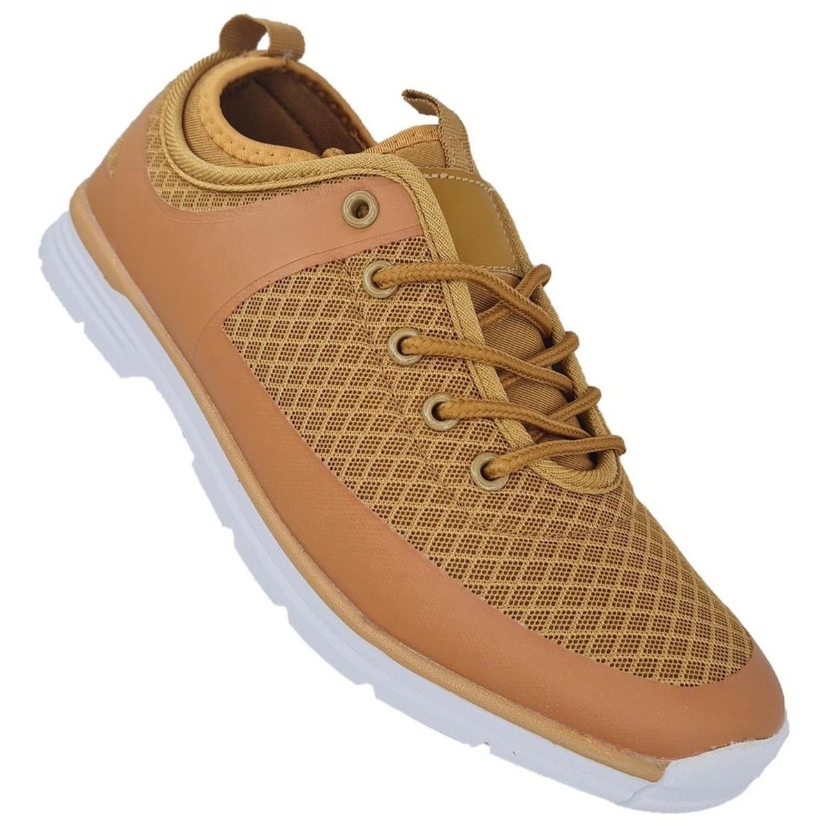 GENERICO - Zapatillas Hombre Urbano Casual Camel 767