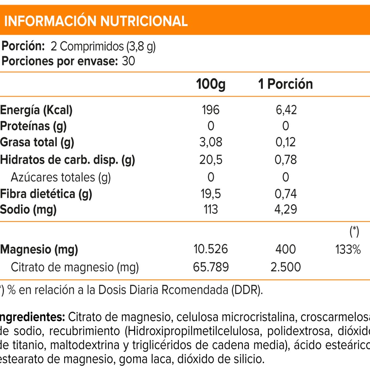 NEWSCIENCE - Magnesio Citrato Quelado 60 tabs