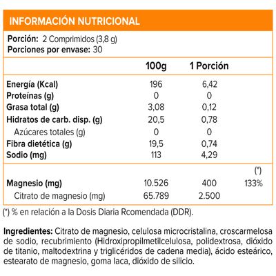 Imagen 2 del producto Magnesio Citrato Quelado 60 tabs