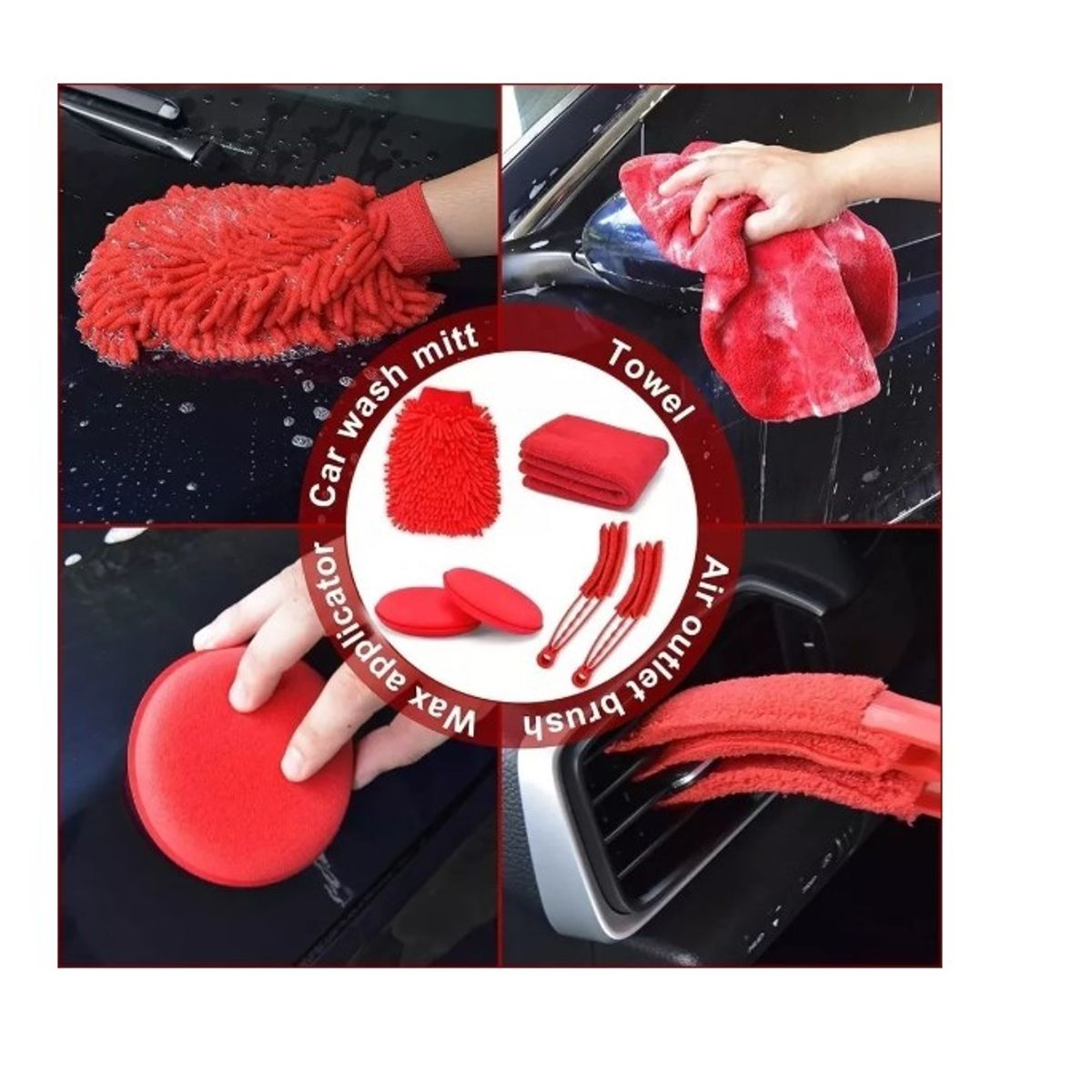 GENERICO - Limpieza De Auto Kit 18 Piezas Interior Y Exterior