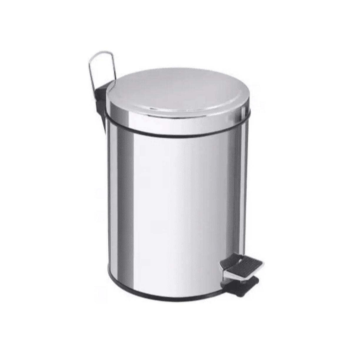 GENERICO - Basurero Papelero Pedal 3 Lts Acero Inoxidable
