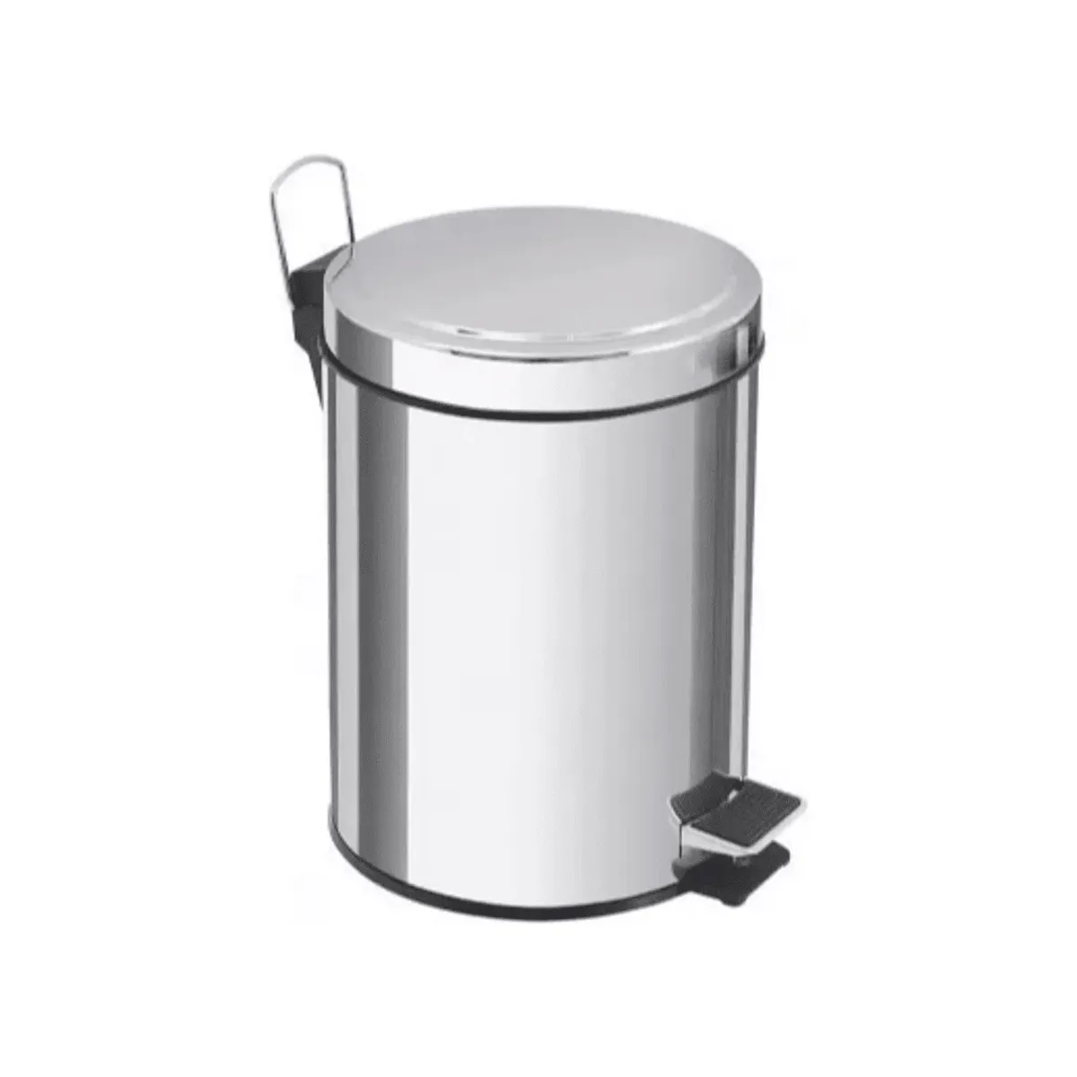 GENERICO - Basurero Papelero Pedal 3 Lts Acero Inoxidable