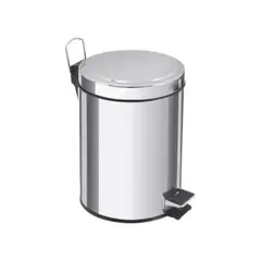 GENERICO - Basurero Papelero Pedal 3 Lts Acero Inoxidable
