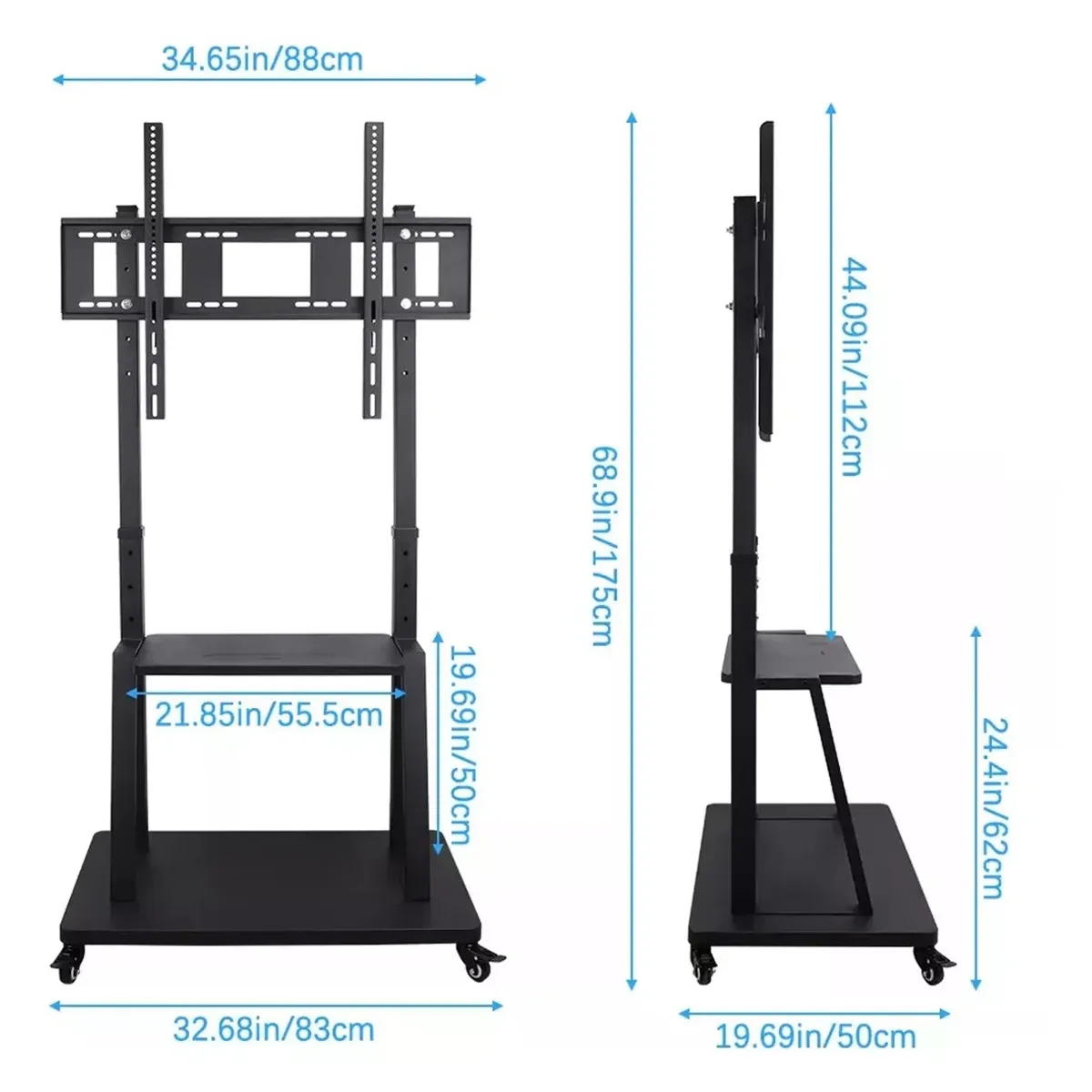 GENERICO - Soporte Rack Tv Base Pedestal Ruedas televisor 32 A 70