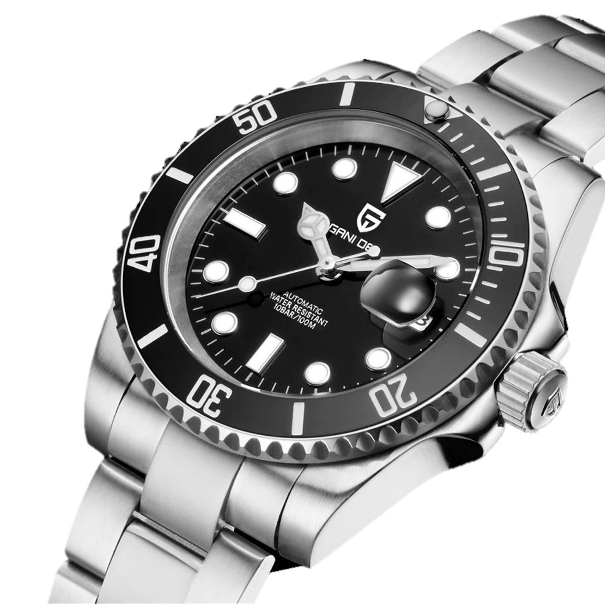 PAGANI - Reloj Hombre PAGANI SUBMARINER Automático Cristal de Zafiro