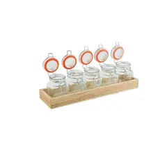 TABLECRAFT - SET DE SEIS PIEZAS DE FRASCOS 71 cc IMAHE