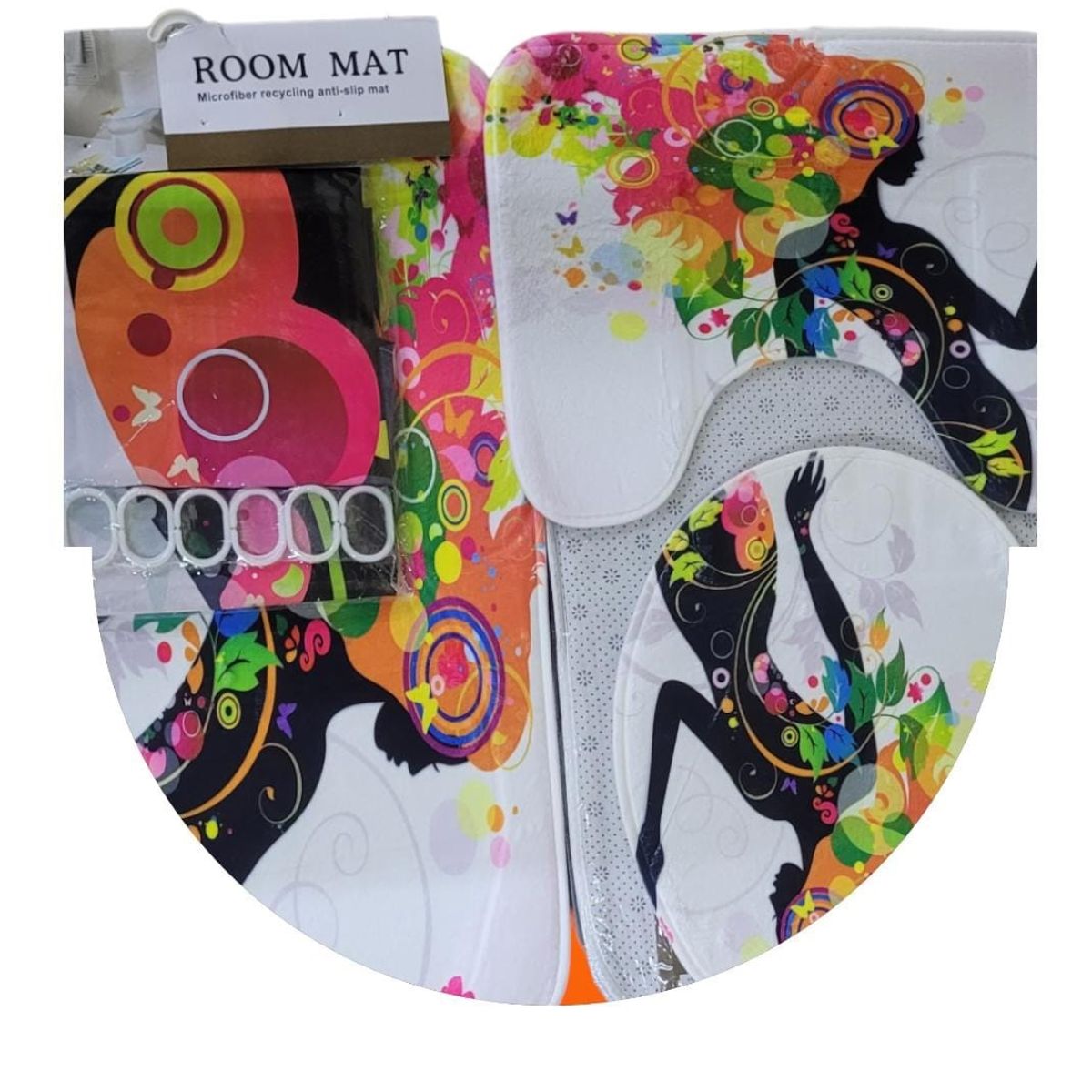 GENERICO - Set De Baño Cortina, Alfombras  Accesorios