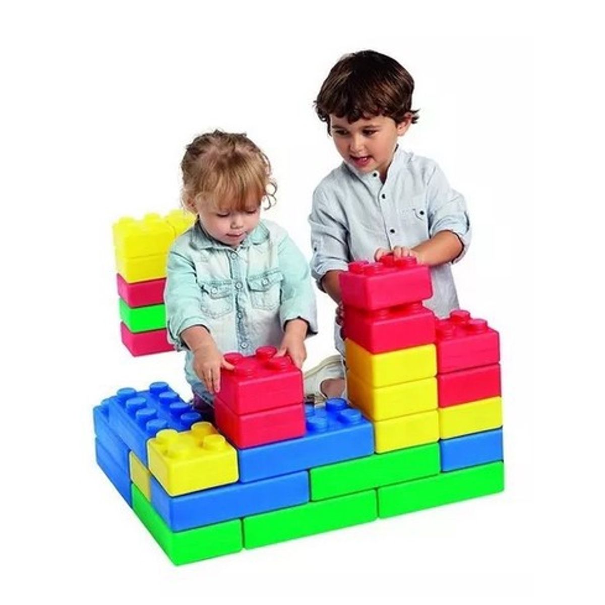 JUGUETON - Set Bloques Construcción Gigantes 45 Piezas