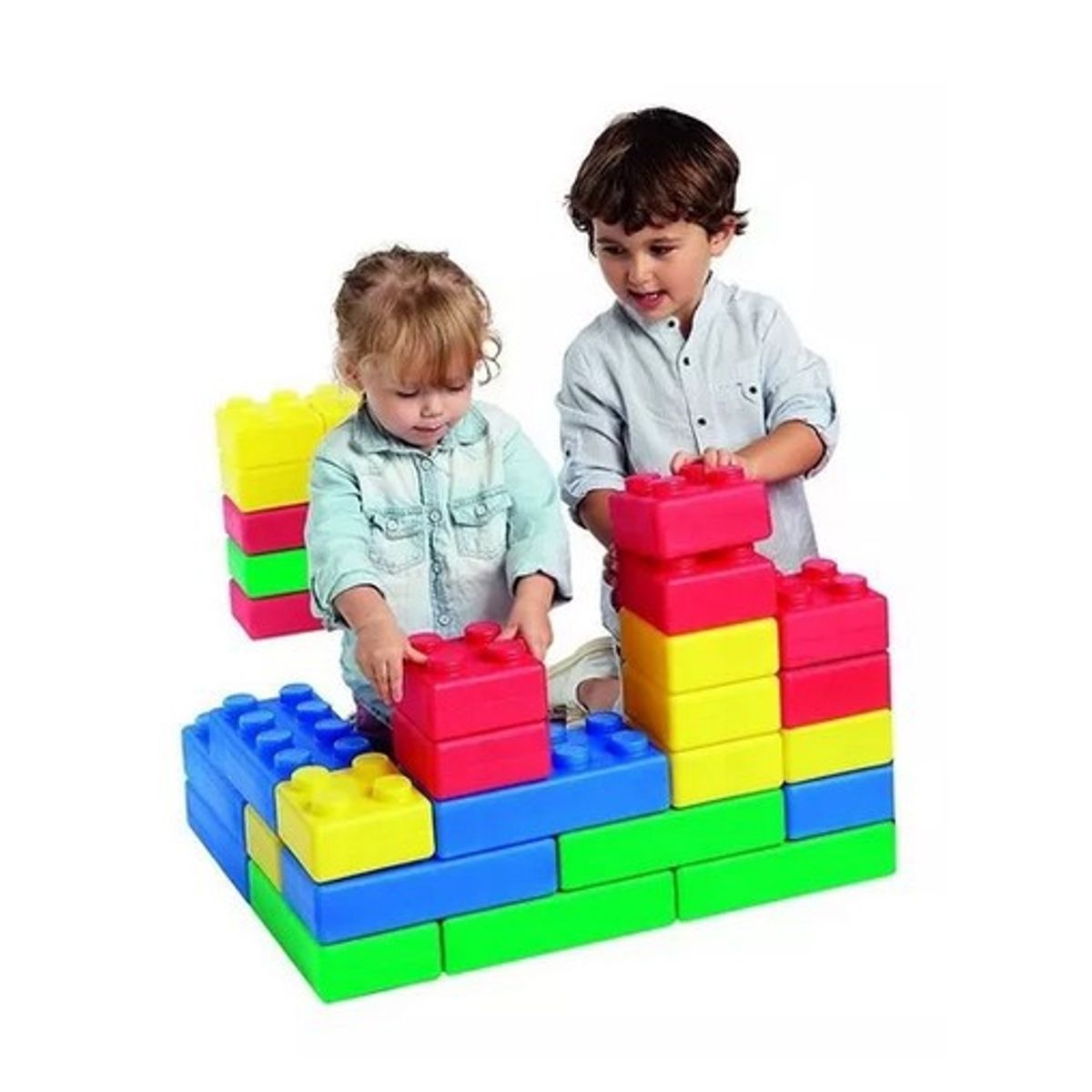 JUGUETON - Set Bloques Construcción Gigantes 45 Piezas