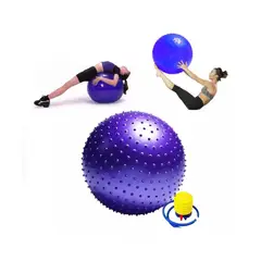 AK SPORT - Pelota Balón Pilates Yoga Masaje Erizo 75cm Rojo