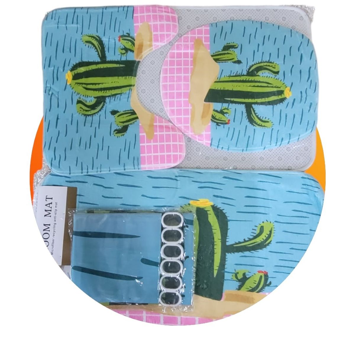 GENERICO - Set De Baño Cortina, Alfombras  Accesorios