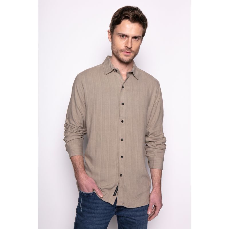 NIMTU - Camisa Maipo Beige Nimtu