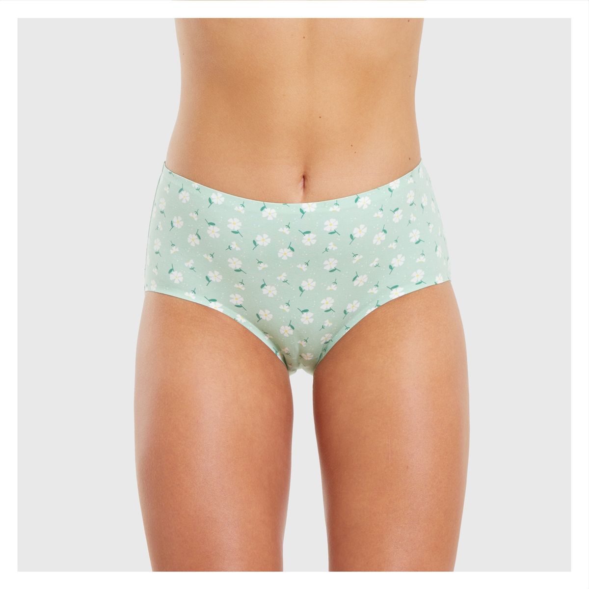 FASHION'S PARK - Calzón Mujer Pantaleta Bipack Tiro Alto Verde Claro Fashion's Park