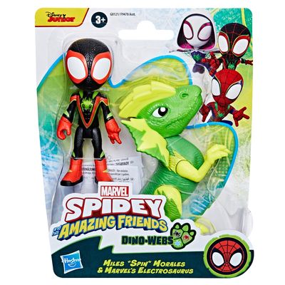 Imagen 2 del producto Figura de Acción Spidey And Friends Dino-Webs Miles Morales y Marvels Electrosaurus