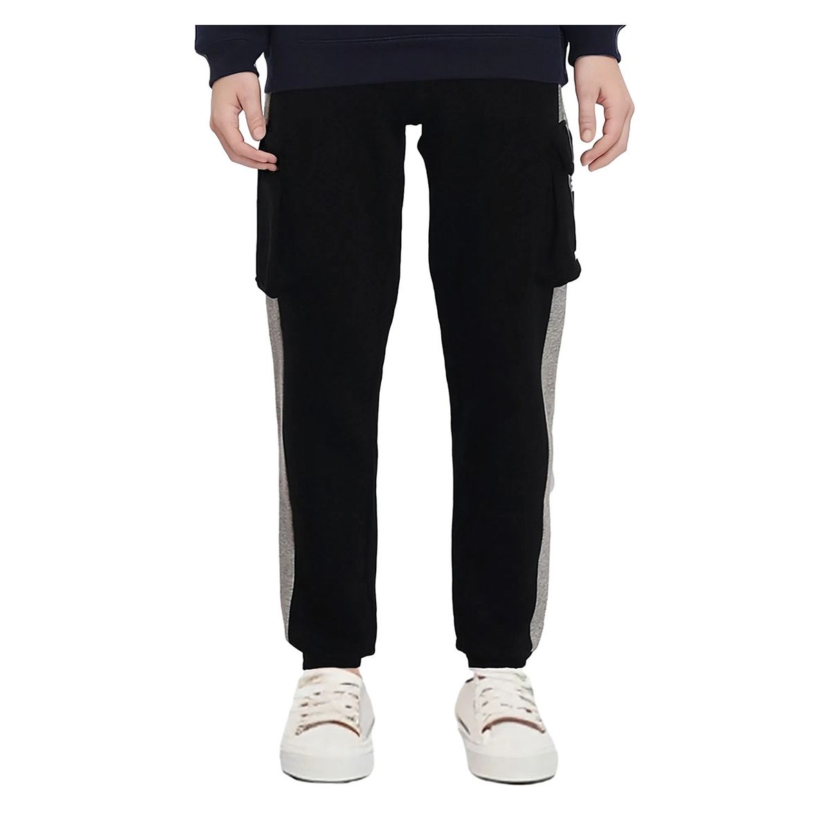 FASHION'S PARK - Pantalón Niño Buzo Jogger Cargo Negro Fashion's Park