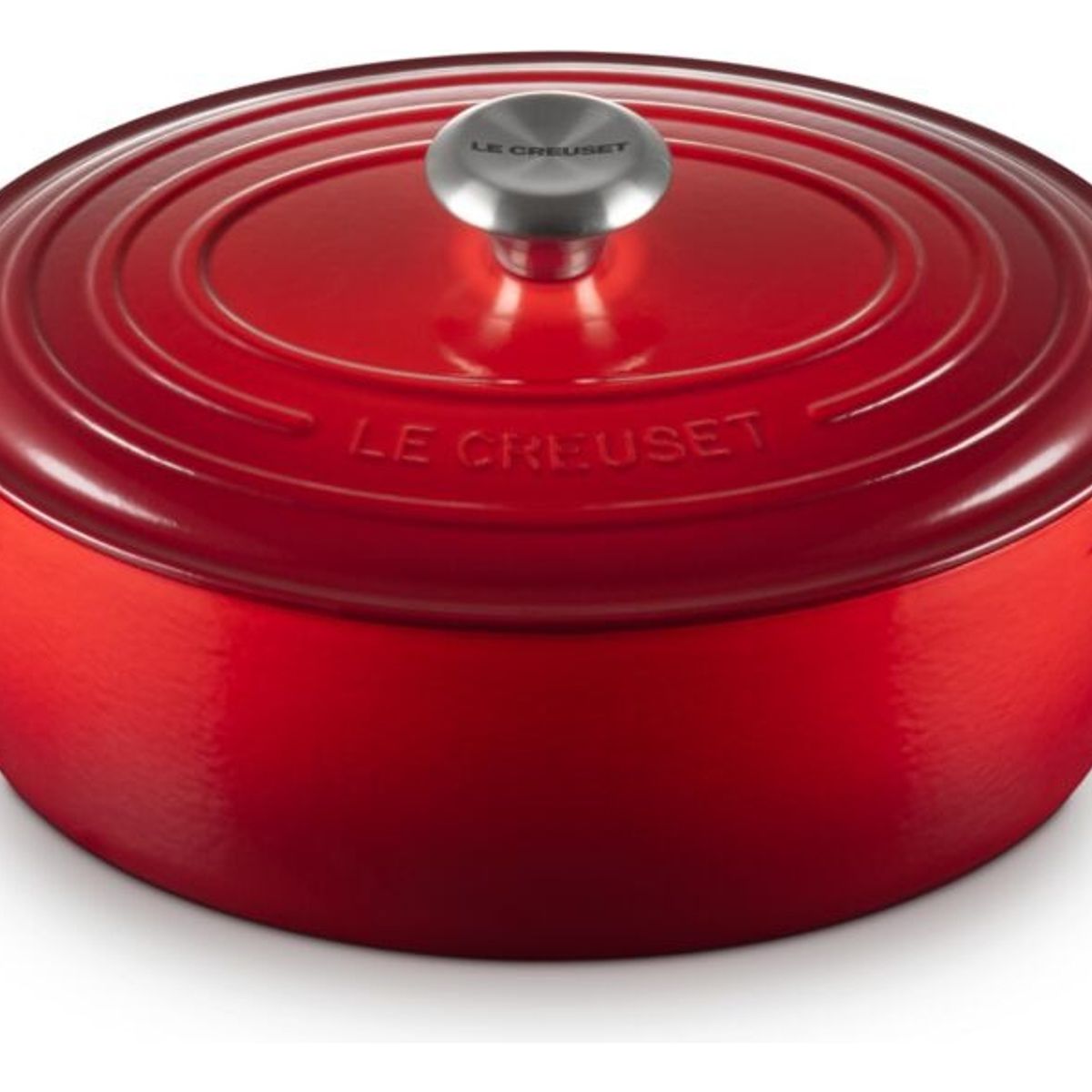 LE CREUSET - Le Creuset Cocotte Oval 29 Cm Cereza Pomo Acero Hierro