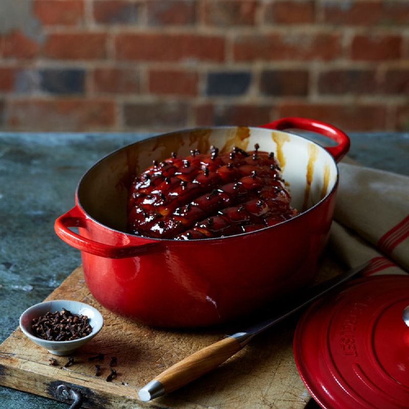 LE CREUSET - Cocotte Oval 29Cm Cereza Pomo Acero
