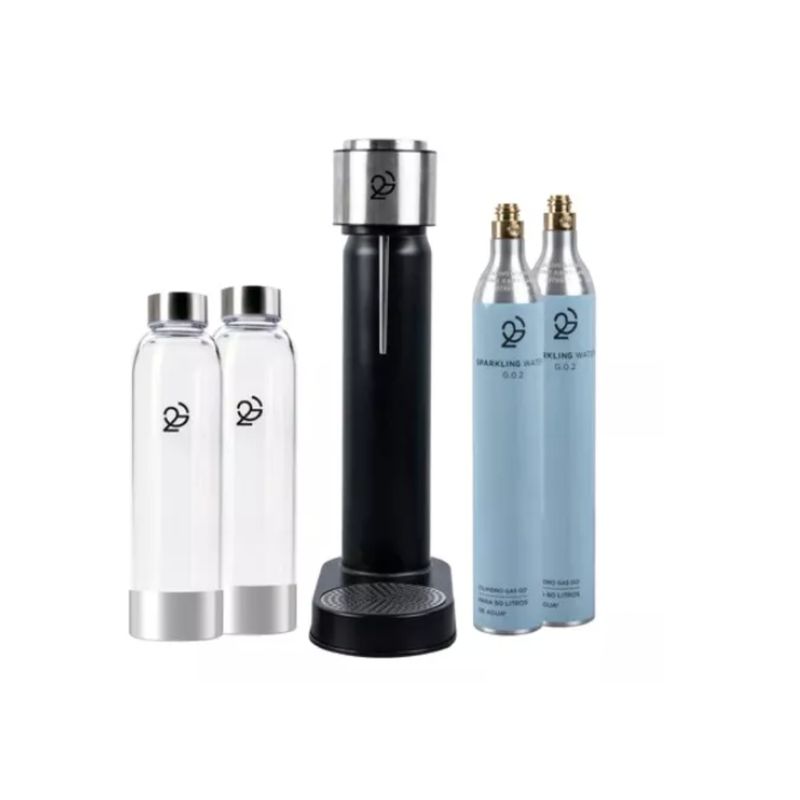 GENERICO - Gasificadora De Agua Megapack Go2 (2 Botellas Y 2 Cilindros)