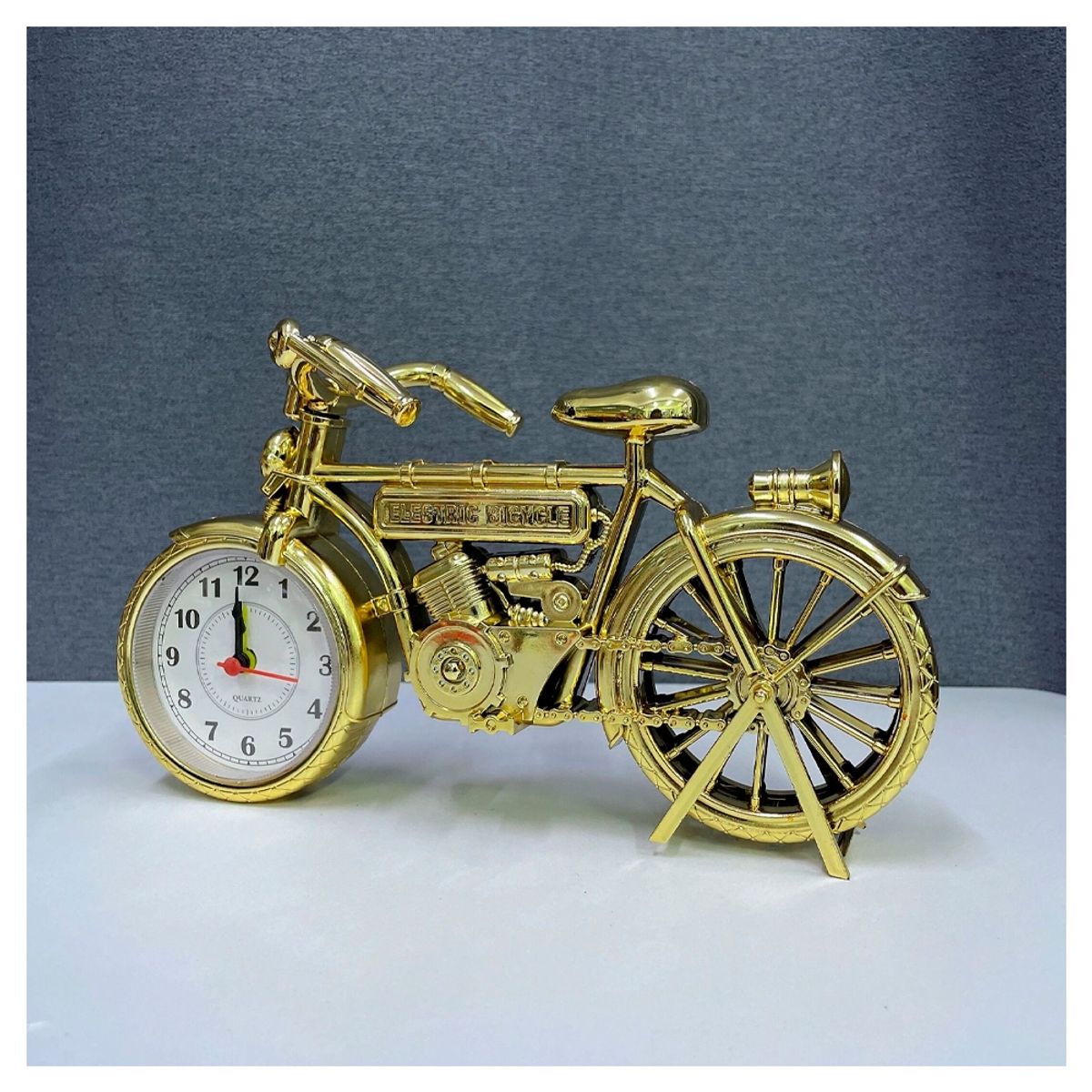 GENERICO - Reloj De Escritorio Retro Vintage Despertador Figura Bicicleta