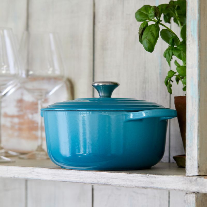 LE CREUSET - Cocotte Redonda 20cm Azul Caribe