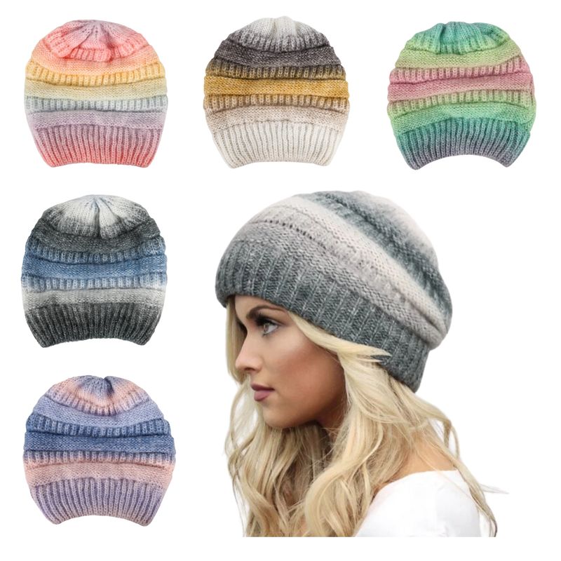 JUMP KIDS - Gorro Invierno Mujer De Lana Colores Degradados