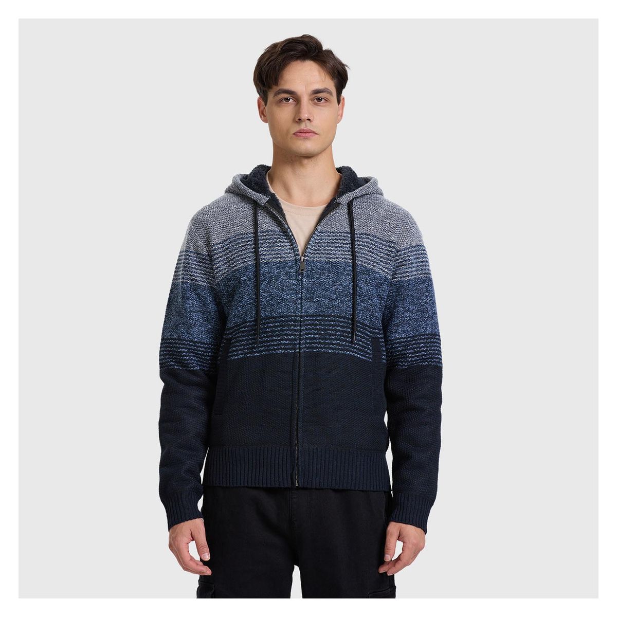 FASHION'S PARK - Sweater Hombre Bloque Gris Fashion's Park