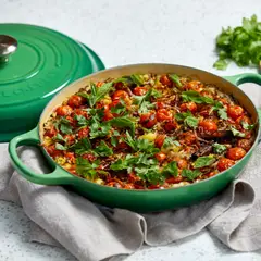 LE CREUSET - Cacerola Baja 30cm Verde Bamboo