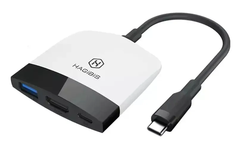 GENERICO Adaptador Hub Dock Tv Nintendo Switch 4k Usb C Hdmi Usb 3.0 Blanco