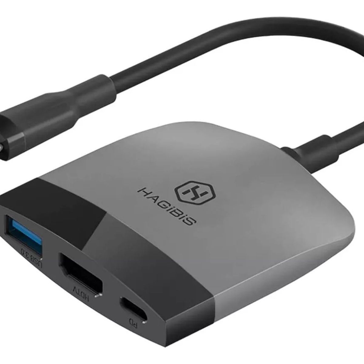 GENERICO - Adaptador Hub Dock Tv Nintendo Switch 4k Usb C Hdmi Usb 3.0 Gris