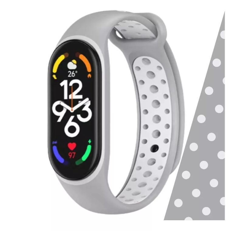 GENERICO - Correas Deportivas Compatible Con Mi Band 56 gris