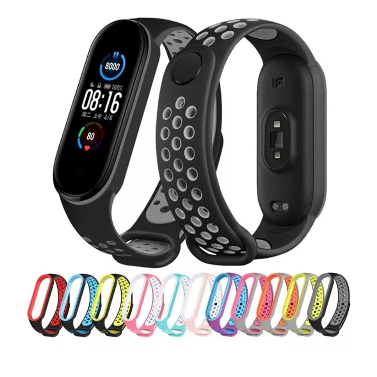 GENERICO - Correas Deportivas Compatible Con Mi Band 56 al azar