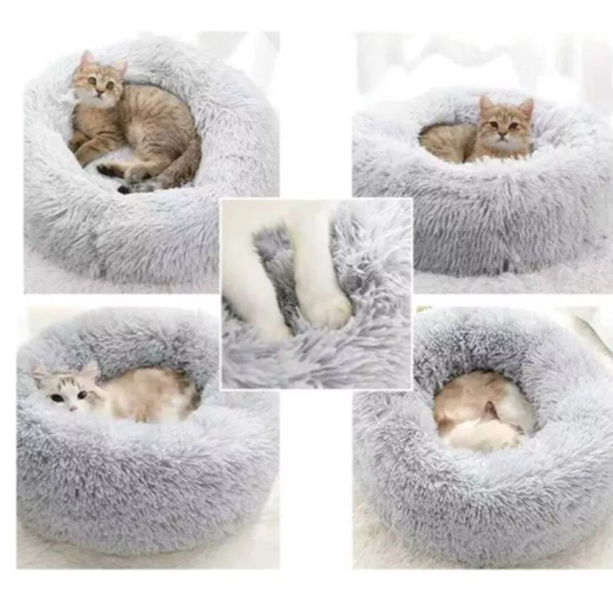 GENERICO - Cama Almohadón Antiestrés Mascotas Gatos Perros De 80cm