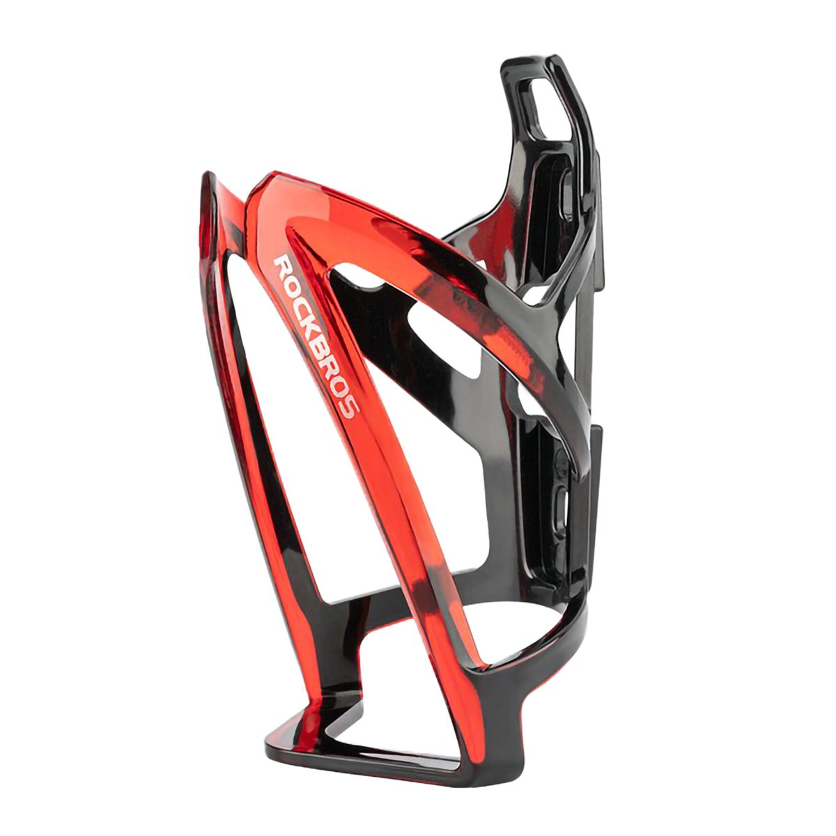 ROCKBROS - Porta Botella Caramagiola Bicicleta Rockbros Negro y Rojo