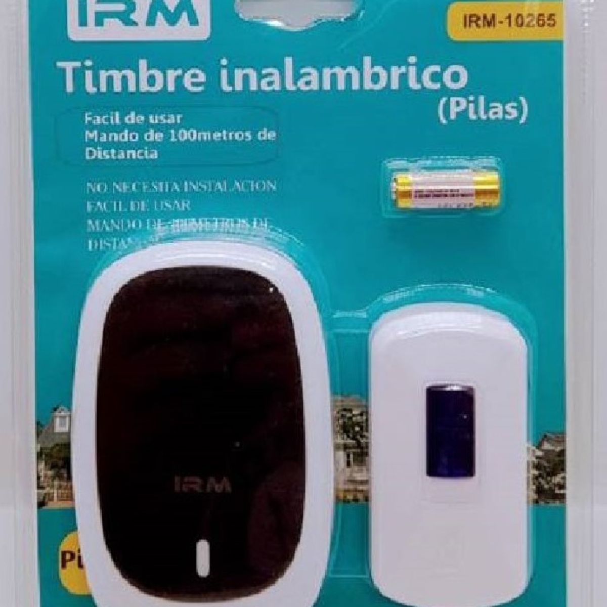 IRM - Timbre Inalámbrico portátil  sin cables fácil instalación
